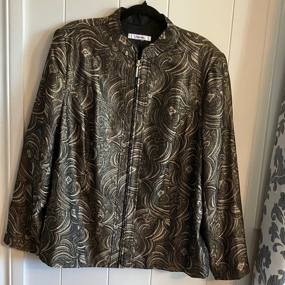 TanJay Gold and Black Swirl Jacket
